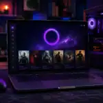 GOG Galaxy funcionando de forma nativa en Linux sobre un escritorio Ubuntu con una interfaz moderna de videojuegos.
