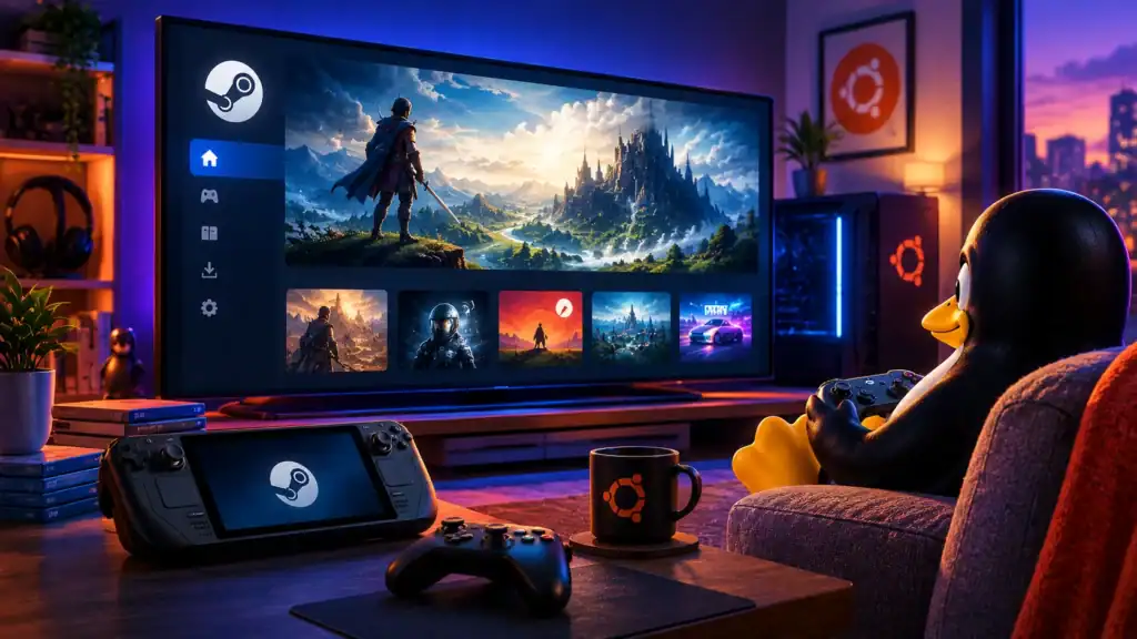 Steam Big Art Mode y Big Picture en Linux Ubuntu