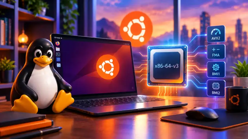 Ubuntu 26.10 amd64-v3 para procesadores modernos
