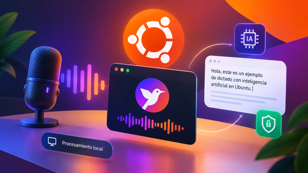 Ubuntu Myna para dictado con inteligencia artificial
