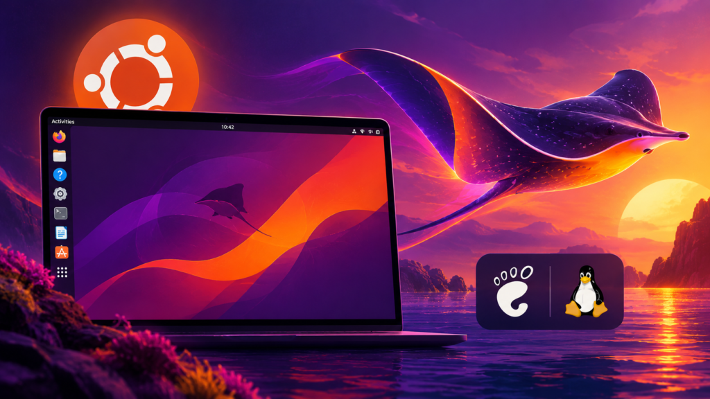 Ubuntu 26.10 Beta Stonking Stingray con escritorio GNOME 51
